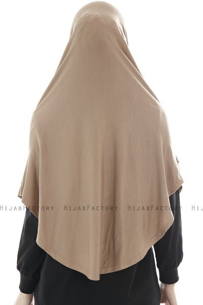 Roxelana - Hijab Al Amira Marrón Claro Larga