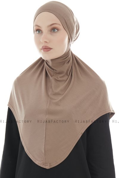 Sefa - Hijab Al Amira Taupe Oscuro One-Piece
