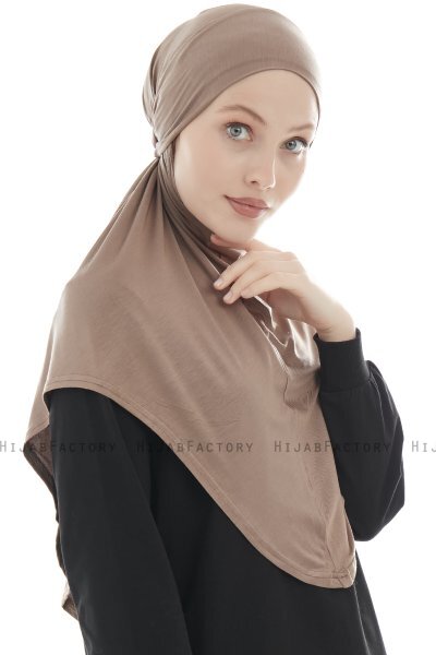 Sefa - Hijab Al Amira Taupe Oscuro One-Piece