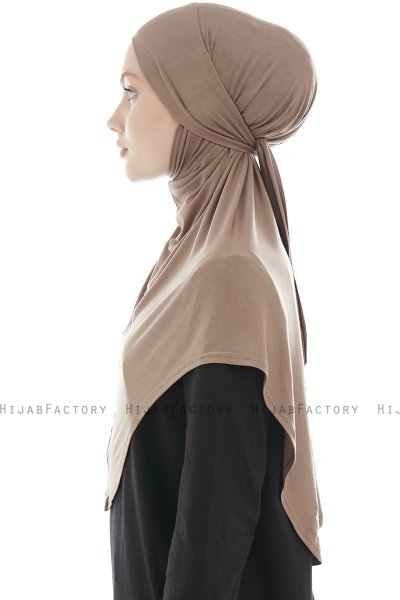 Sefa - Hijab Al Amira Taupe Oscuro One-Piece