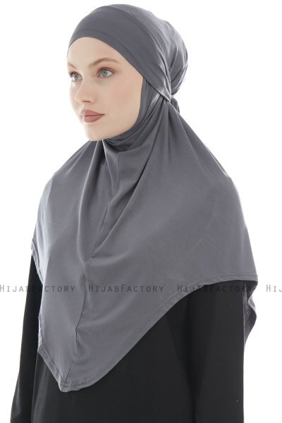 Sefa - Hijab Al Amira Gris Oscuro One-Piece