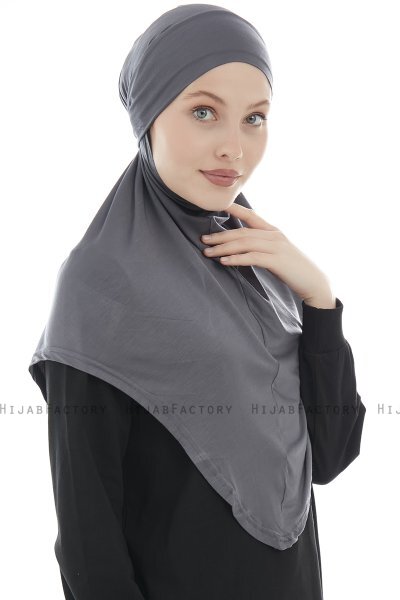 Sefa - Hijab Al Amira Gris Oscuro One-Piece