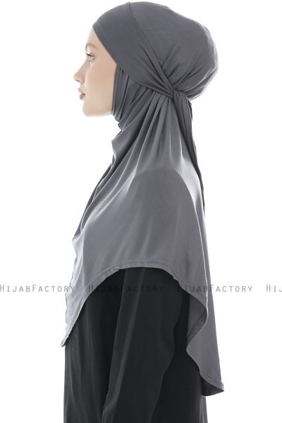 Sefa - Hijab Al Amira Gris Oscuro One-Piece