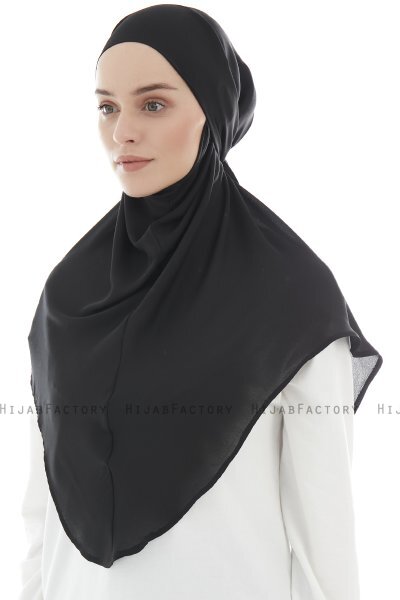 Ebrar - Hijab Al Amira Crepe Chiffon Negro