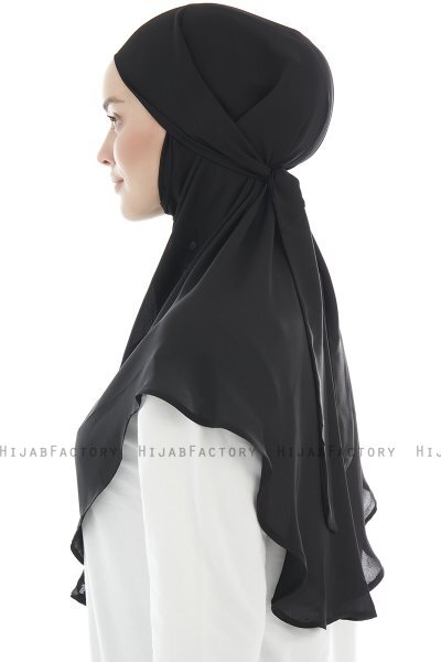 Ebrar - Hijab Al Amira Crepe Chiffon Negro