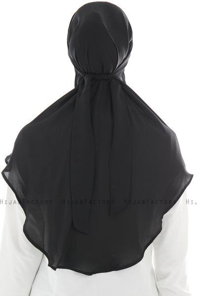 Ebrar - Hijab Al Amira Crepe Chiffon Negro