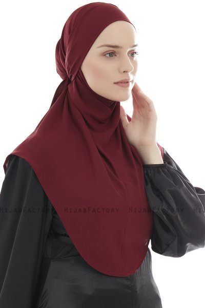 Ebrar - Hijab Al Amira Crepe Chiffon Burdeos