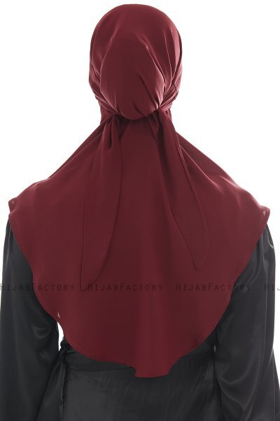 Ebrar - Hijab Al Amira Crepe Chiffon Burdeos