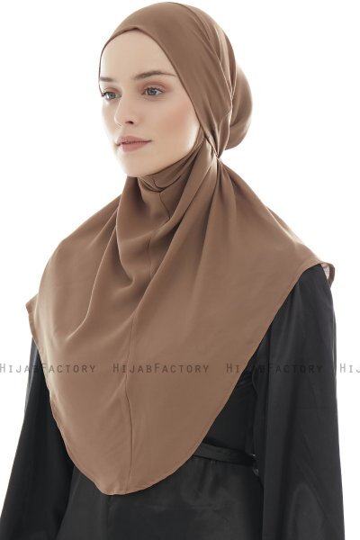 Ebrar - Hijab Al Amira Crepe Chiffon Marrón