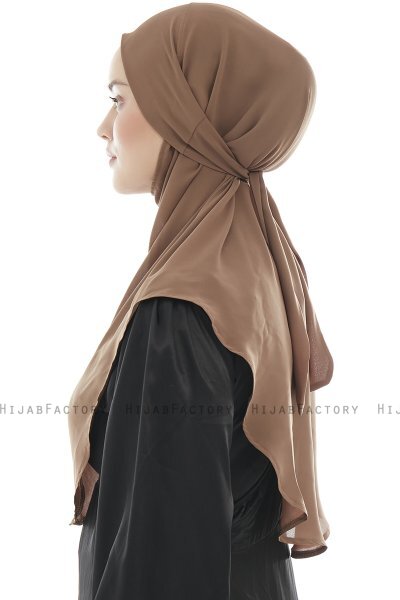 Ebrar - Hijab Al Amira Crepe Chiffon Marrón