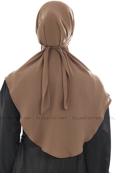 Ebrar - Hijab Al Amira Crepe Chiffon Marrón