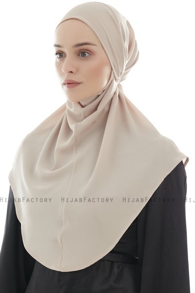 Ebrar - Hijab Al Amira Crepe Chiffon Taupe Claro