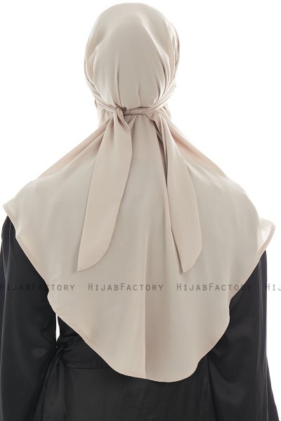 Ebrar - Hijab Al Amira Crepe Chiffon Taupe Claro
