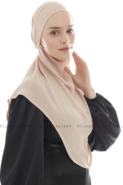 Ebrar - Hijab Al Amira Crepe Chiffon Beige