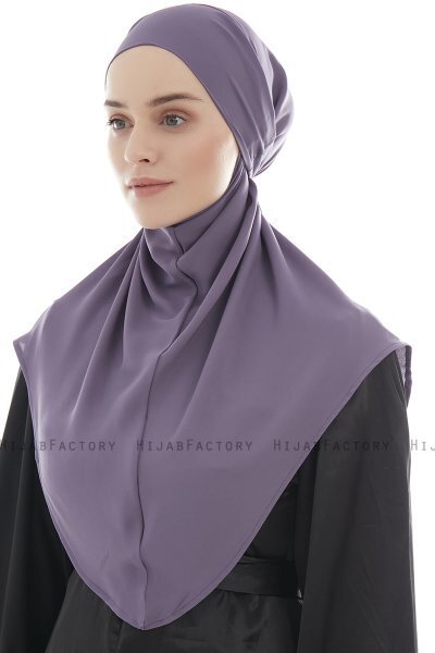 Ebrar - Hijab Al Amira Crepe Chiffon Morado Oscuro
