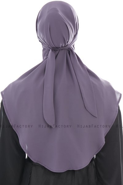 Ebrar - Hijab Al Amira Crepe Chiffon Morado Oscuro