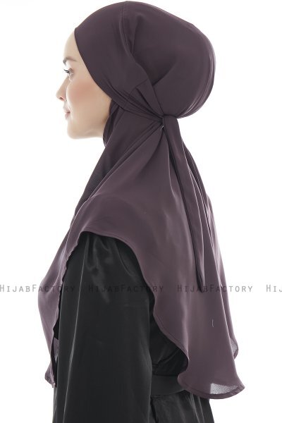 Ebrar - Hijab Al Amira Crepe Chiffon Púrpura