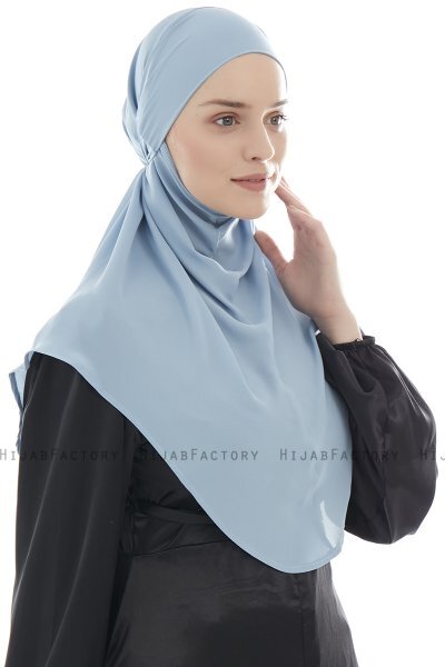 Ebrar - Hijab Al Amira Crepe Chiffon Azul Claro