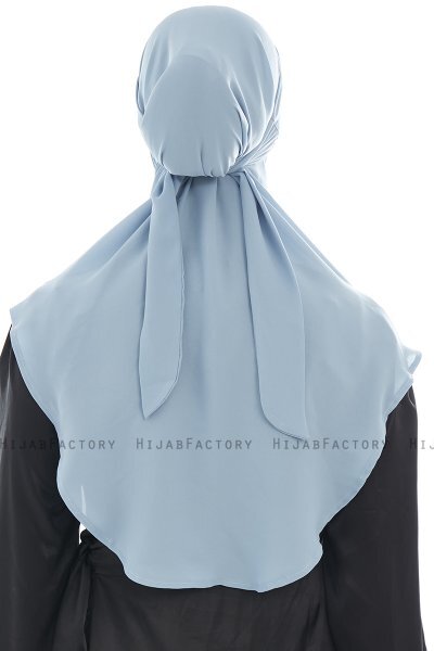 Ebrar - Hijab Al Amira Crepe Chiffon Azul Claro