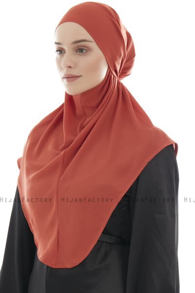 Ebrar - Hijab Al Amira Crepe Chiffon Ladrillo