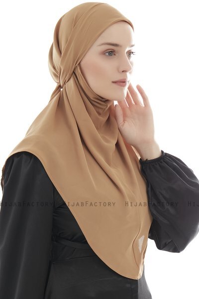 Ebrar - Hijab Al Amira Crepe Chiffon Camel