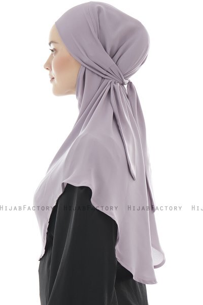 Ebrar - Hijab Al Amira Crepe Chiffon Piedra Gris