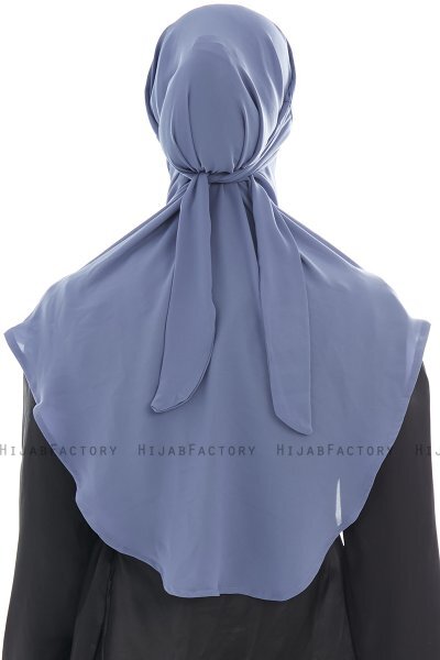 Ebrar - Hijab Al Amira Crepe Chiffon Indigo