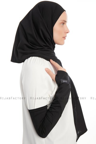 Azize - Pro Scarf Sport Hijab Set Negro