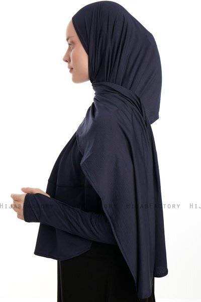 Azize - Pro Scarf Sport Hijab Set Azul Marino