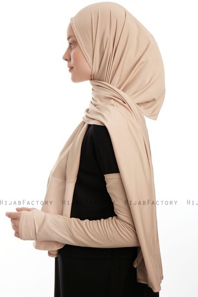 Azize - Pro Scarf Sport Hijab Set Taupe Claro