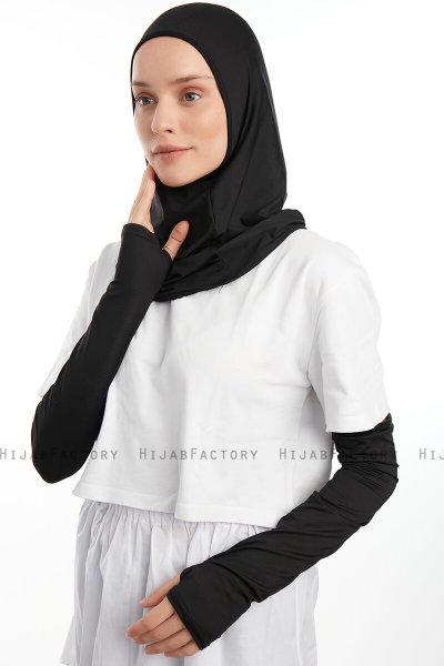 Bayda - Pro Sport Hijab Set Negro