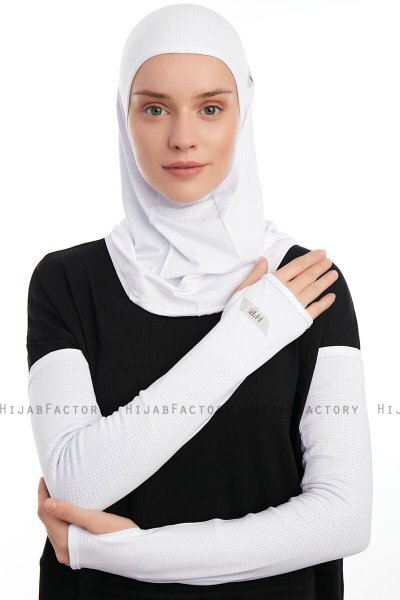 Bayda- Pro Sport Hijab Set Blanco
