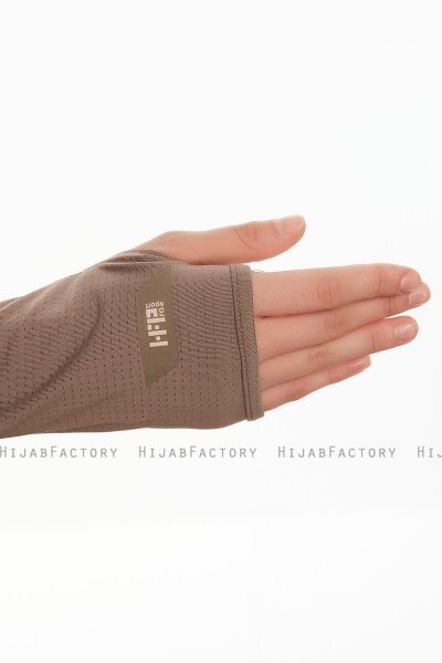 Bayda - Pro Sport Hijab Set Taupe Oscuro