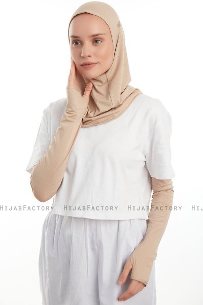 Bayda - Pro Sport Hijab Set Taupe Claro