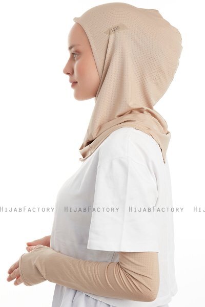 Bayda - Pro Sport Hijab Set Taupe Claro