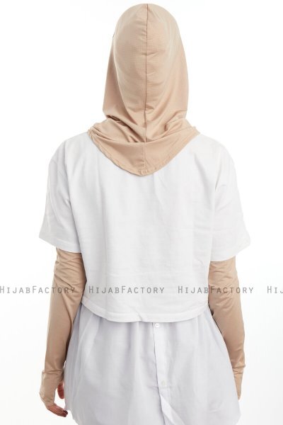 Bayda - Pro Sport Hijab Set Taupe Claro