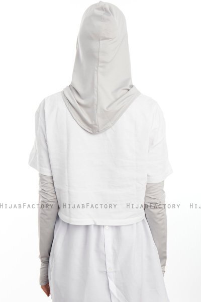 Bayda - Pro Sport Hijab Set Gris Claro