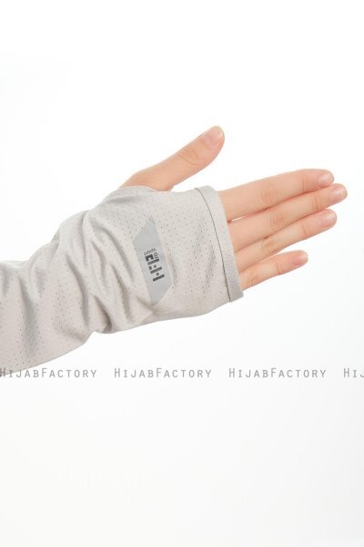 Bayda - Pro Sport Hijab Set Gris Claro
