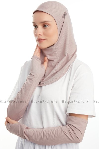 Bayda - Pro Sport Hijab Set Piedra Gris