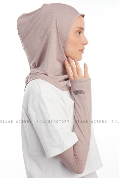 Bayda - Pro Sport Hijab Set Piedra Gris