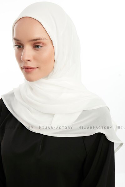 Eylem - Hijab Chiffon One Piece Crema