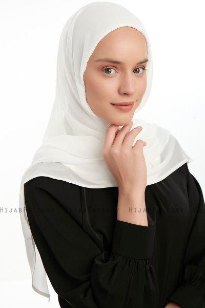 Eylem - Hijab Chiffon One Piece Crema