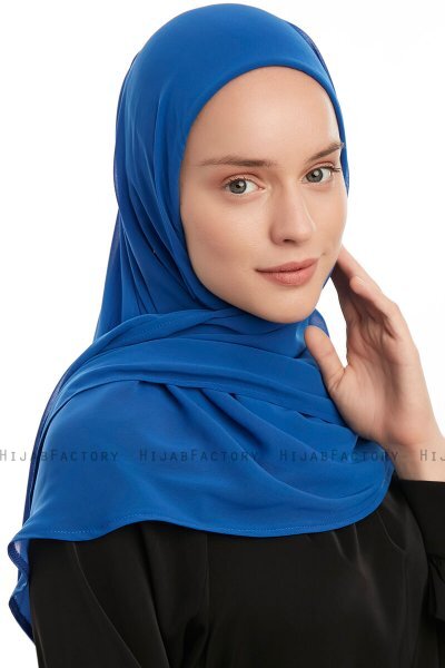 Eylem - Hijab Chiffon One Piece Azul