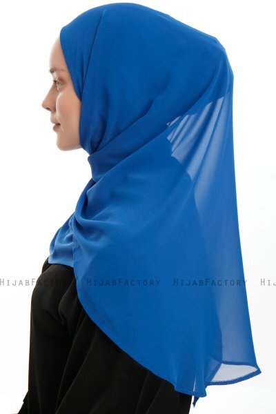 Eylem - Hijab Chiffon One Piece Azul