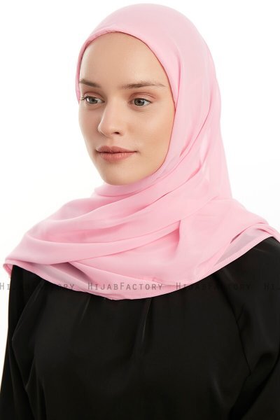 Eylem - Hijab Chiffon One Piece Rosado