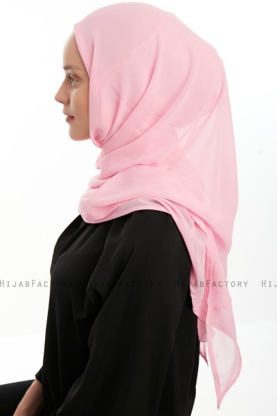 Eylem - Hijab Chiffon One Piece Rosado