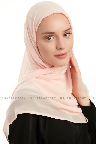 Eylem - Hijab Chiffon One Piece Albaricoque