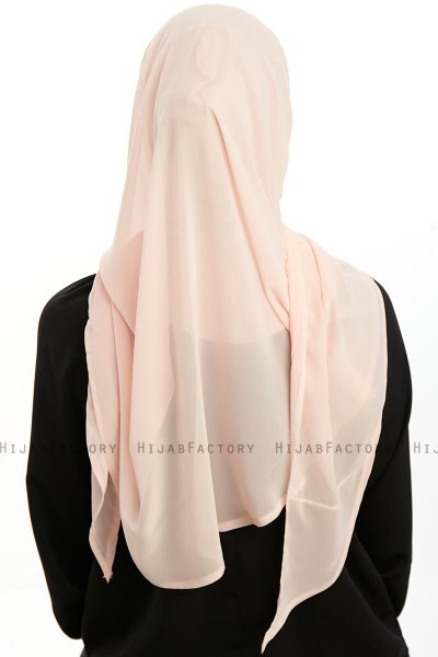 Eylem - Hijab Chiffon One Piece Albaricoque