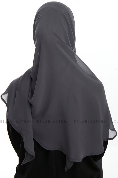 Eylem - Hijab Chiffon One Piece Antracita