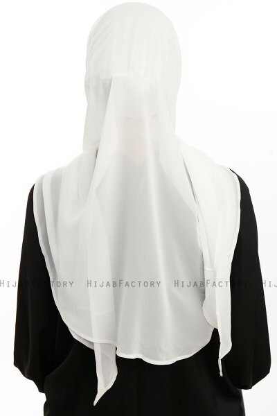 Sahar - Hijab Chiffon One Piece Crema